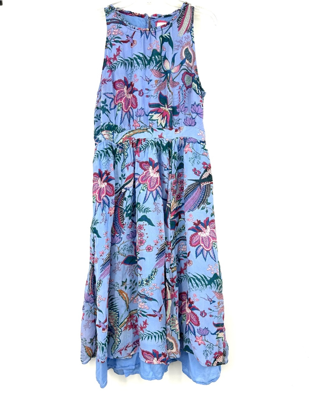 Anthropologie Hermia Midi Dress Blue Floral